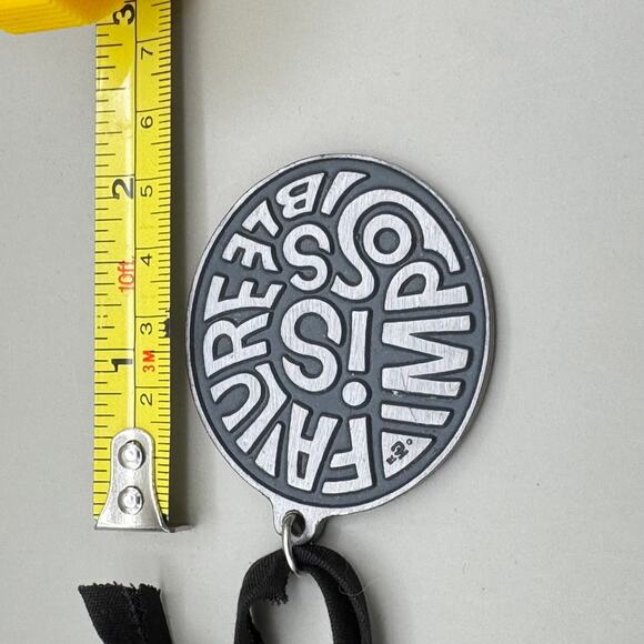 Vintage NOW Lucy H. Draper 1966 Failure is Impossible/Never Silence Medallion - Picture 8 of 8